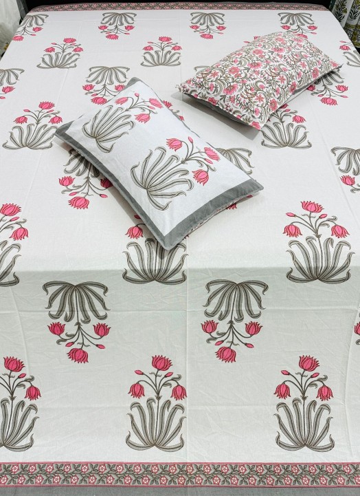 Natural Doube Bed Bedsheet-7